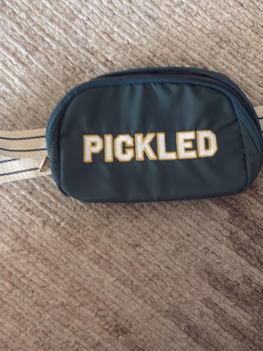 Dark Green 'PICKLED' Crossbody Belt Bag